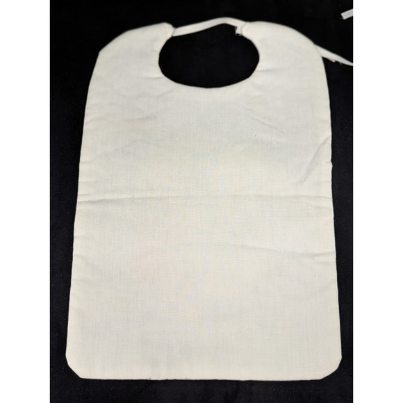 Lot of 4 Vintage Precious Moments Homemade Baby Bib Fabric Pastels Angels Babies - Picture 8 of 13